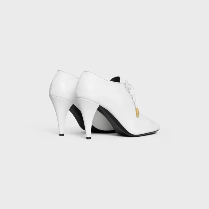 Soft Oxford Lace-Up Heeled Ballerina in Calfskin – Vegetal Tanning Soft Oxford Lace-Up Heeled Ballerina in Calfskin – Vegetal Tanning