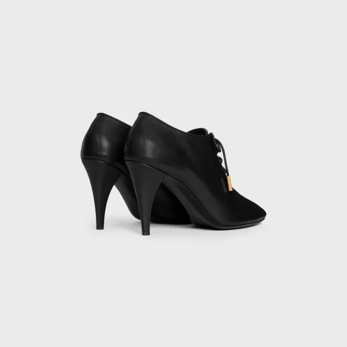 Soft Oxford Lace-Up Heeled Ballerina in Calfskin – Vegetal Tanning Soft Oxford Lace-Up Heeled Ballerina in Calfskin – Vegetal Tanning