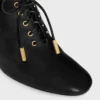Soft Oxford Lace-Up Heeled Ballerina in Calfskin – Vegetal Tanning Soft Oxford Lace-Up Heeled Ballerina in Calfskin – Vegetal Tanning