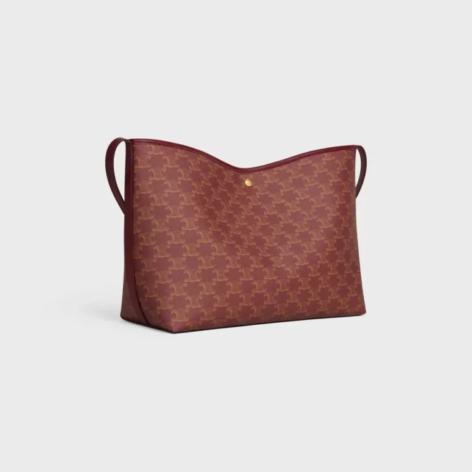 Soft Shopper Bag in Triomphe Canvas and Calfskin Soft Shopper Bag in Triomphe Canvas and Calfskin