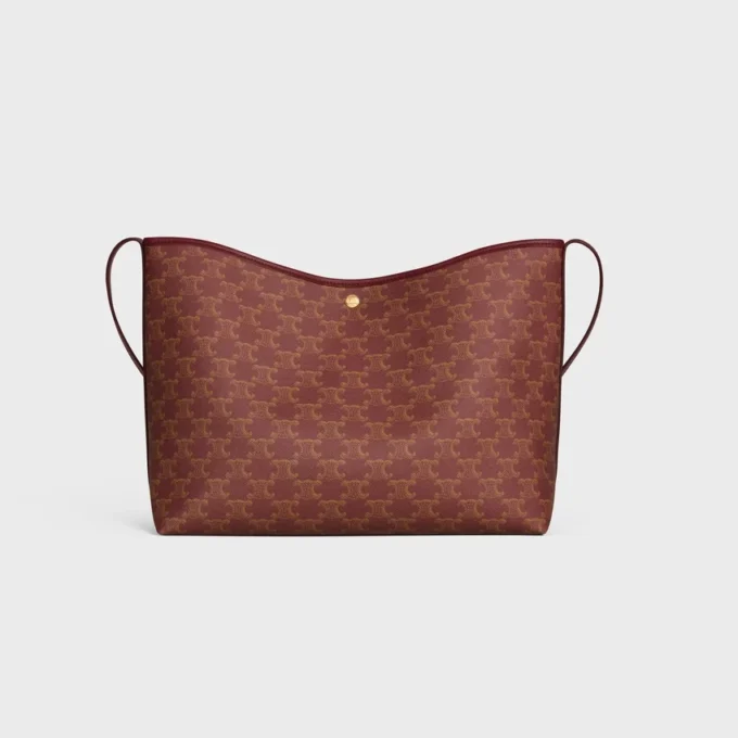 Soft Shopper Bag in Triomphe Canvas and Calfskin Soft Shopper Bag in Triomphe Canvas and Calfskin