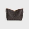 Soft Shopper Bag in Triomphe Canvas and Calfskin Soft Shopper Bag in Triomphe Canvas and Calfskin