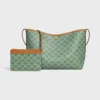Soft Shopper Bag in Triomphe Canvas and Calfskin Soft Shopper Bag in Triomphe Canvas and Calfskin