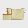 Soft Shopper Bag in Triomphe Canvas and Calfskin Soft Shopper Bag in Triomphe Canvas and Calfskin