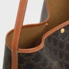 Soft Shopper Bag in Triomphe Canvas and Calfskin Soft Shopper Bag in Triomphe Canvas and Calfskin