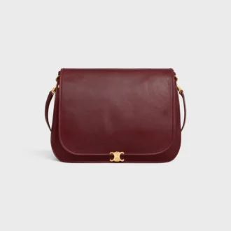 Soft Triomphe Besace  in Supple Shiny Lambskin
