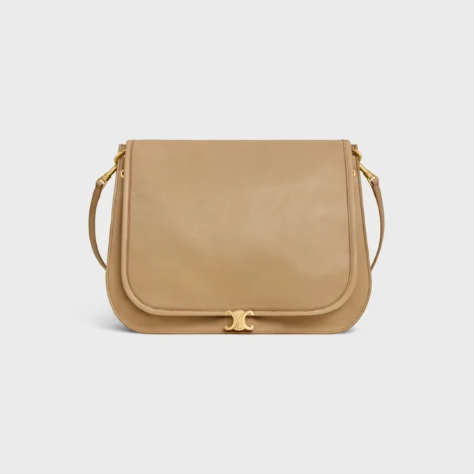 Soft Triomphe Besace in Supple Shiny Lambskin Soft Triomphe Besace in Supple Shiny Lambskin