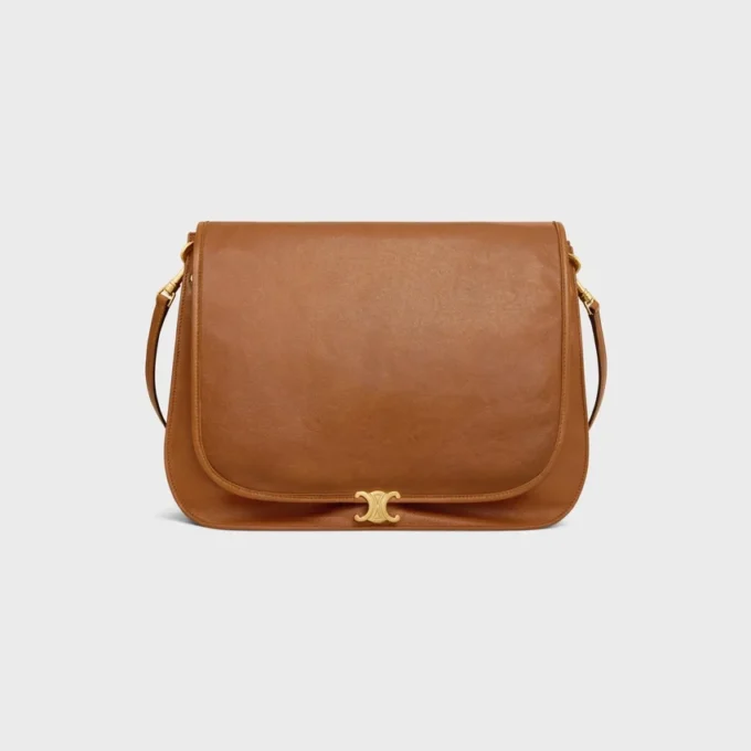 Soft Triomphe Besace in Supple Shiny Lambskin Soft Triomphe Besace in Supple Shiny Lambskin