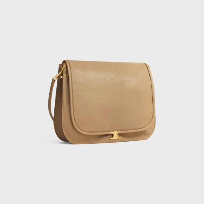 Soft Triomphe Besace in Supple Shiny Lambskin Soft Triomphe Besace in Supple Shiny Lambskin