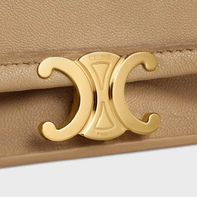 Soft Triomphe Besace in Supple Shiny Lambskin Soft Triomphe Besace in Supple Shiny Lambskin