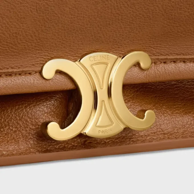 Soft Triomphe Besace in Supple Shiny Lambskin Soft Triomphe Besace in Supple Shiny Lambskin