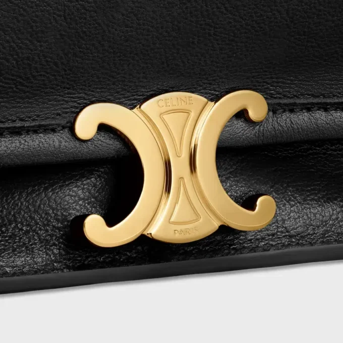 Soft Triomphe Besace in Supple Shiny Lambskin Soft Triomphe Besace in Supple Shiny Lambskin