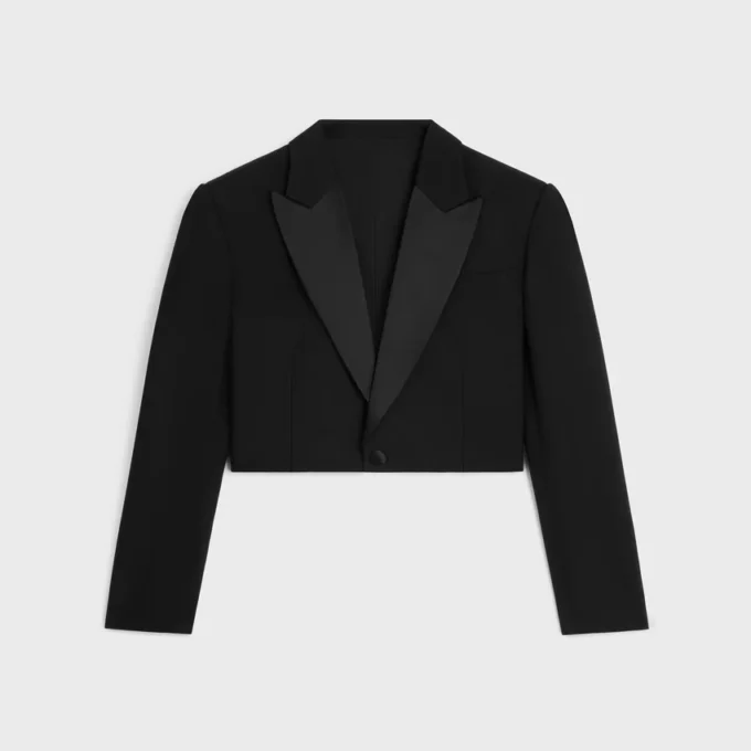 Spencer Tux Jacket in Wool Gabardine Spencer Tux Jacket in Wool Gabardine