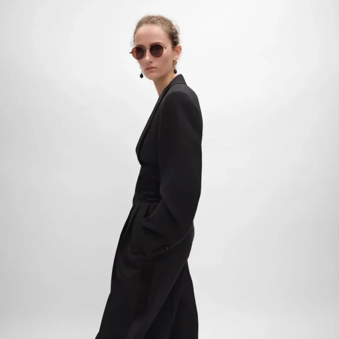 Spencer Tux Jacket in Wool Gabardine Spencer Tux Jacket in Wool Gabardine