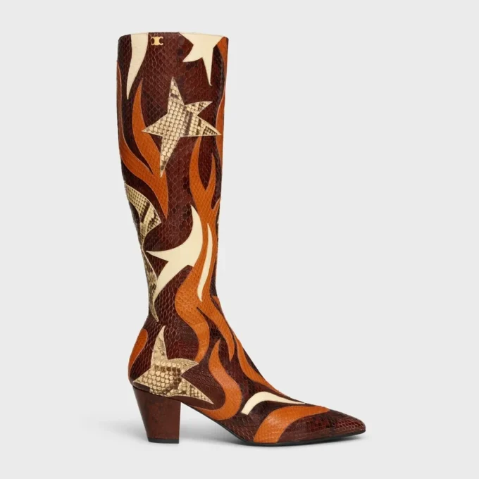 Stage – High Boot in Python Patchwork
