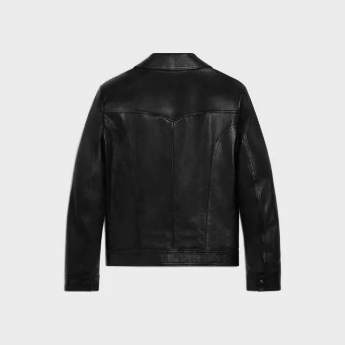 Straight-Cut Blouson Jacket in Waxed Lambskin Straight-Cut Blouson Jacket in Waxed Lambskin