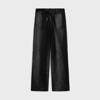 Straight Jeans in Soft Lambskin