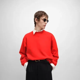 Sweatshirt in Cotton Fleece