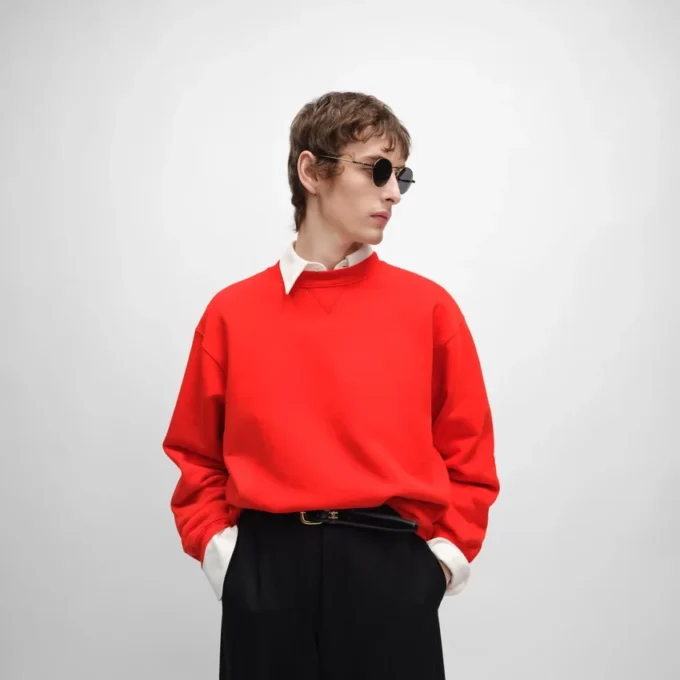 Sweatshirt in Cotton Fleece Sweatshirt in Cotton Fleece