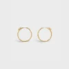 Systeme Large Hoops in Yellow Gold and Diamonds