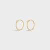 Systeme Large Hoops in Yellow Gold and Diamonds