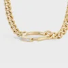 Systeme Necklace in Yellow Gold and Diamonds Systeme Necklace in Yellow Gold and Diamonds