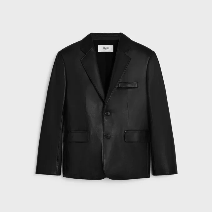 Tailored Jacket in Plonge Lambskin Tailored Jacket in Plonge Lambskin