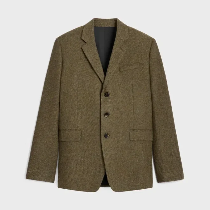 Tailored Jacket in Tricotine Wool Tailored Jacket in Tricotine Wool