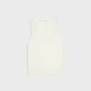 Tank Top in Ribbed Cotton and Silk Tank Top in Ribbed Cotton and Silk