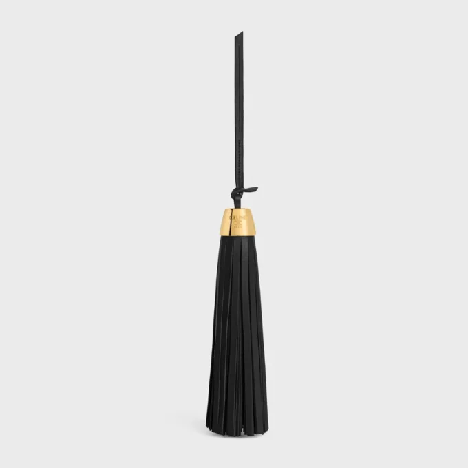 Tassel Charm in Smooth Lambskin