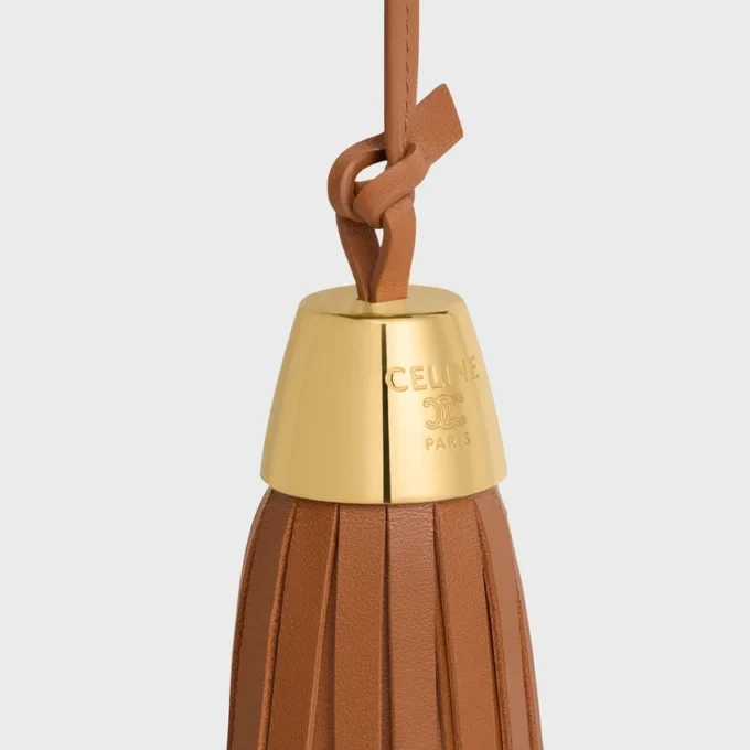 Tassel Charm in Smooth Lambskin