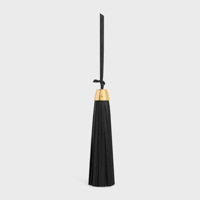 Tassel Charm in Smooth Lambskin