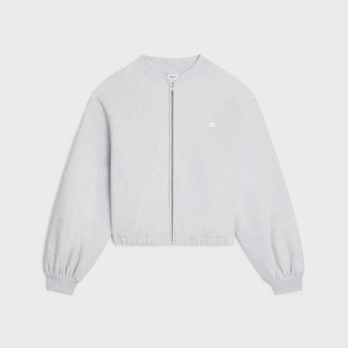 Teddy Jacket in Cotton Fleece Teddy Jacket in Cotton Fleece
