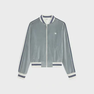 Teddy Tracksuit Jacket in Velvet Jersey