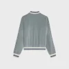 Teddy Tracksuit Jacket in Velvet Jersey