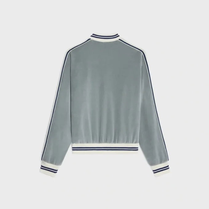 Teddy Tracksuit Jacket in Velvet Jersey