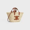 Teen Celine Classic Panier in Palm Leaves and Calfskin Teen Celine Classic Panier in Palm Leaves and Calfskin