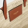 Teen Celine Classic Panier in Palm Leaves and Calfskin Teen Celine Classic Panier in Palm Leaves and Calfskin