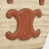 Teen Celine Classic Panier in Palm Leaves and Calfskin Teen Celine Classic Panier in Palm Leaves and Calfskin