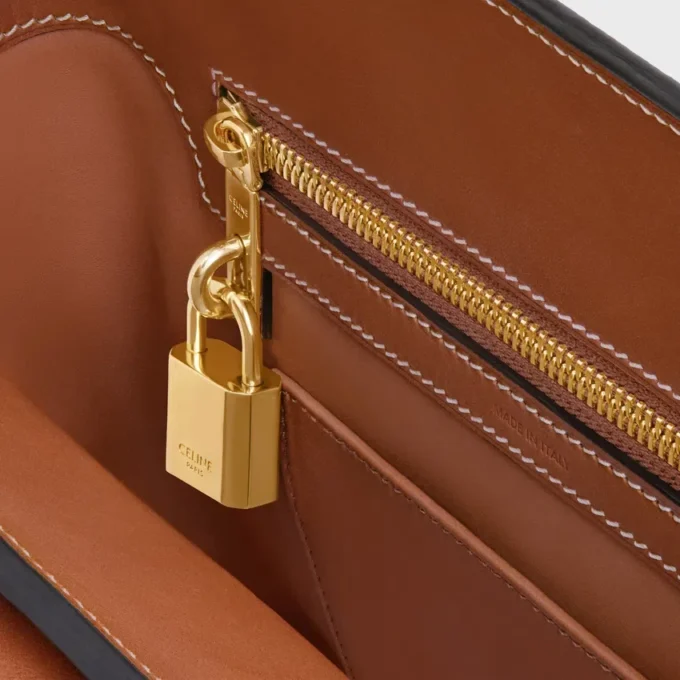 Teen Celine Conti Bag in Natural Calfskin Teen Celine Conti Bag in Natural Calfskin