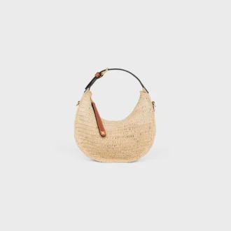 Teen Celine Lulu in Raffia and Natural Calfskin