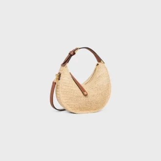 Teen Celine Lulu in Raffia and Natural Calfskin
