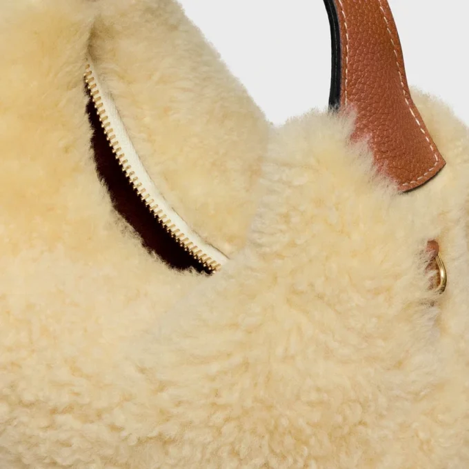 Teen Celine Lulu in Shearling and Calfskin Teen Celine Lulu in Shearling and Calfskin