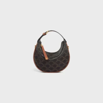 Teen Celine Lulu in Triomphe Canvas and Calfskin