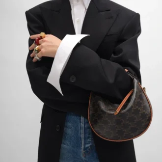 Teen Celine Lulu in Triomphe Canvas and Calfskin