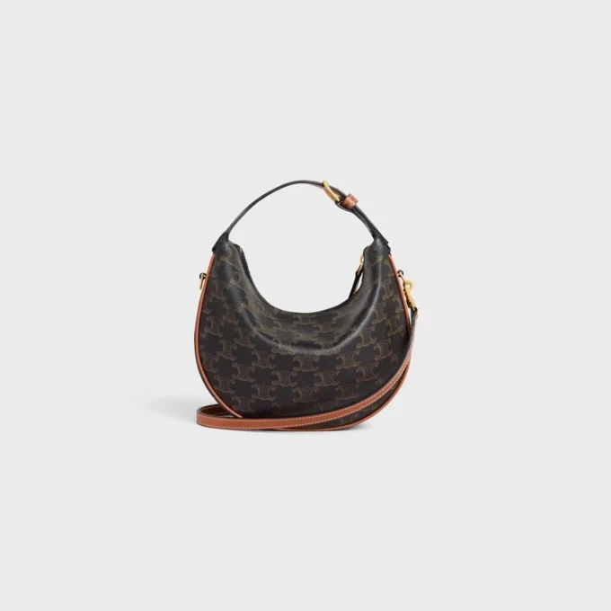 Teen Celine Lulu in Triomphe Canvas and Calfskin Teen Celine Lulu in Triomphe Canvas and Calfskin