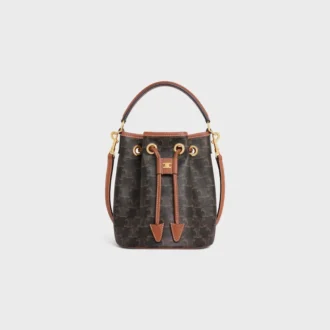 Teen Clara Bag in Triomphe Canvas and Calfskin