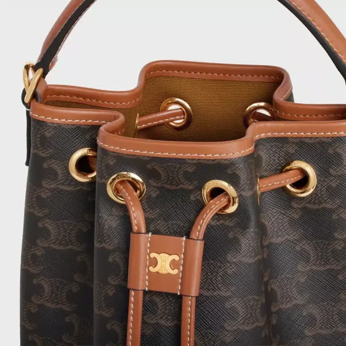 Teen Clara Bag in Triomphe Canvas and Calfskin Teen Clara Bag in Triomphe Canvas and Calfskin