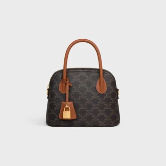 Teen Honorine Bag in Triomphe Canvas and Calfskin