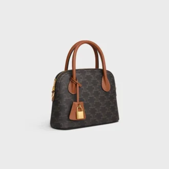 Teen Honorine Bag in Triomphe Canvas and Calfskin